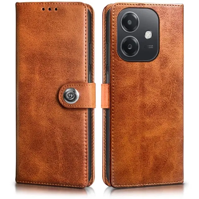 Artificial Leather Oppo Cph2641 / A3X 4G / A3 5G Flip Cover, Multicolor