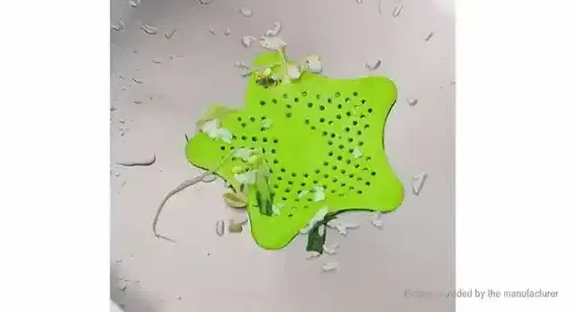 Pallavi Trading Rubber Starfish Drain Cover Sink Strainer For Kitchen And Bathroom, Pack Of 2