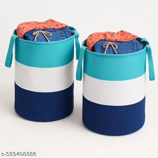 Non-woven Laundry Basket, Maroon ,  (Pack Of 1)