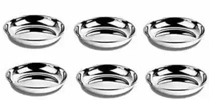 Classic Essentials Stainless Steel Halwa bowls, Set Of 6