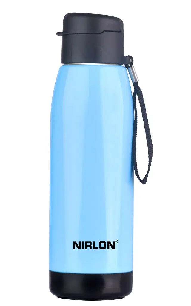 Nirlon PU Insulated Stainless Steel Water Bottles, Blue, 750 ml