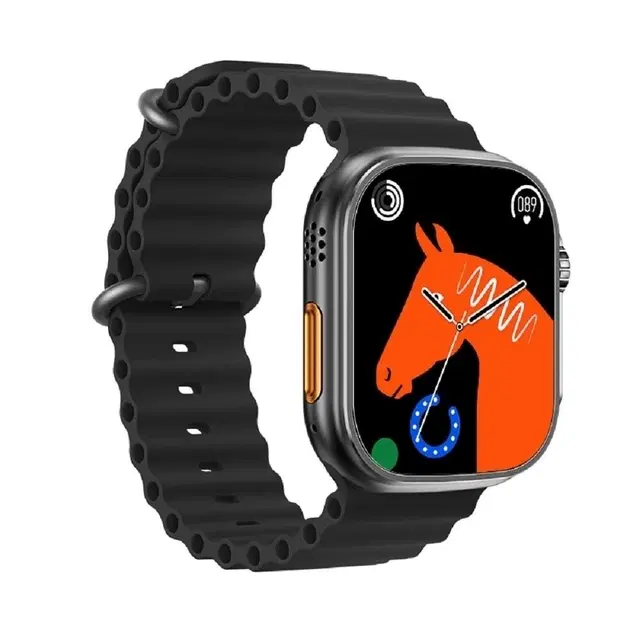 Silicone T800 Ultra Smartwatch, Black