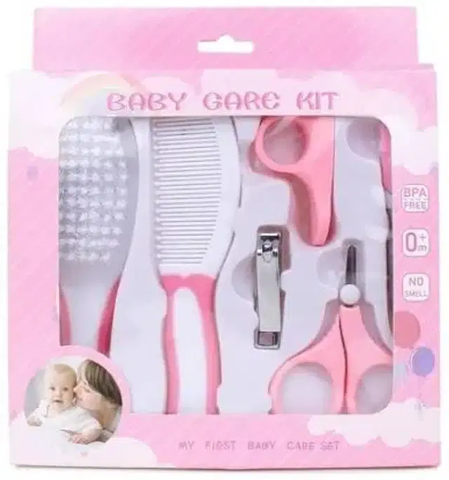 Manicure & Pedicure Kit for Kids, Pink & White, Set of 6