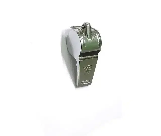 Metal Police & Sports Whistle, Silver