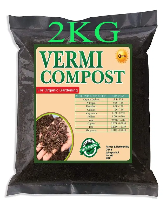 OEHB Vermicompost for Gardening, 2 kg