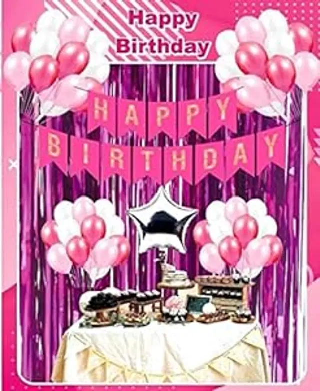 Birthday Decoration Kit, Multicolor, Set of 1