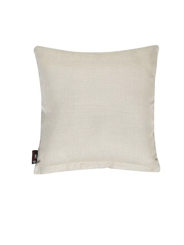 Cotton Cushion Cover, White, 16x16 inches
