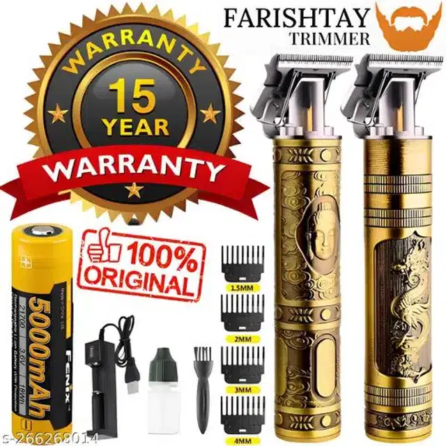 Metal Electric Trimmer for Men, Golden