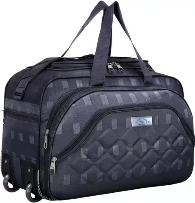 Nylon Duffel Bag for Men & Women, Grey, 22 L