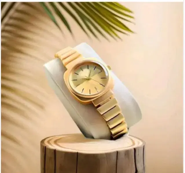 Analog Watch for Women (Gold)
