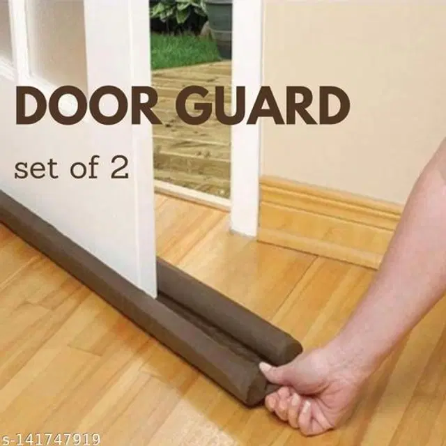 Door Sealing Strip Guard, Brown, 42 inches, Pack of 2