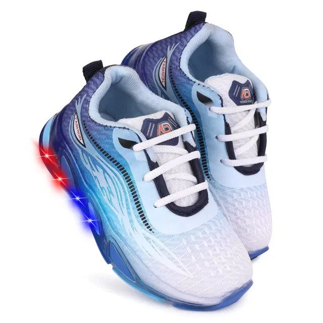 Casual Shoes for Boys (Blue & White, 8C)