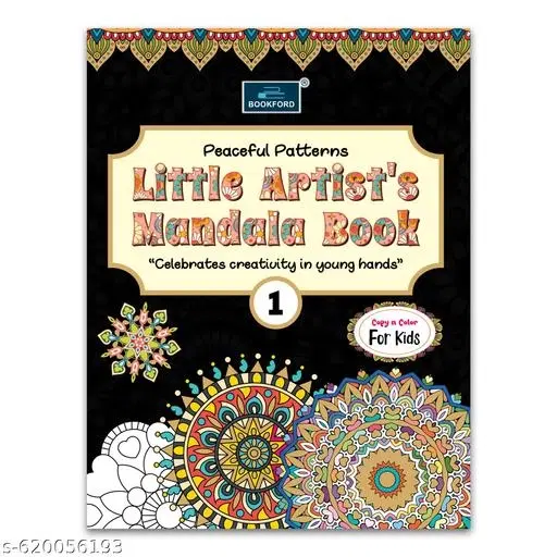 Peaceful Patterns Little Artist’s Mandala Book – 1 for Kids | Creative Mandala Colouring Book for Children | Relaxing Art Activities for Brain Development, Focus Building & Early Learning | Perfect Birthday Gift & Homeschooling Activity Book