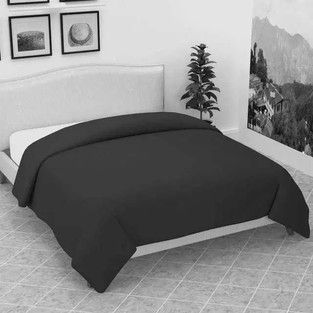 Cotton Double Bed Bed Blankets Size, Black, 90X90 Inch, Pack Of 2, Mo-048
