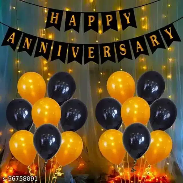 Anniversary Party Decoration Kit, Multicolor, Set of 52