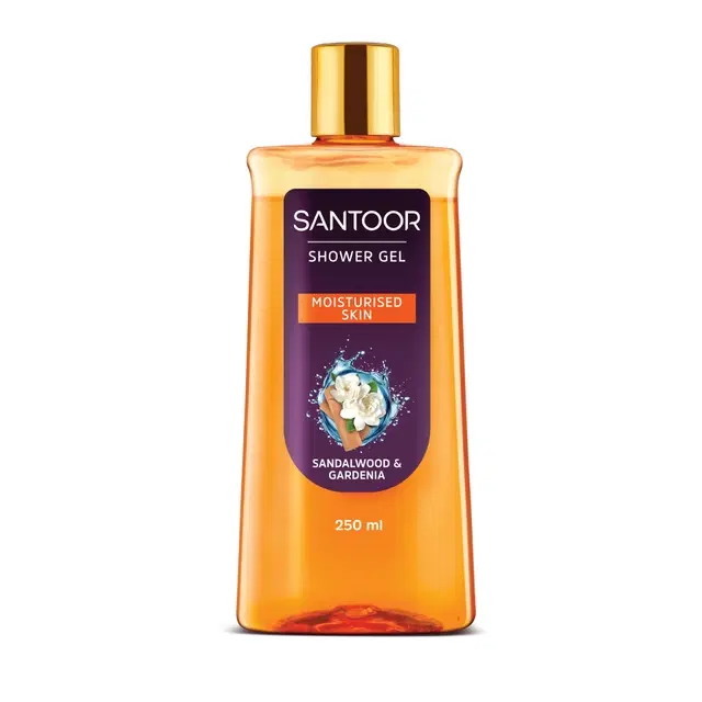Santoor Sandalwood & Gardenia Shower Gel 250 ml (Bottle)