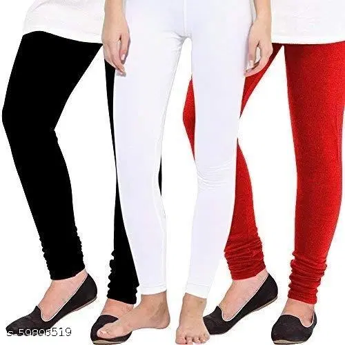 Cotton Legging For Women, Multicolour, (Pack Of 3)