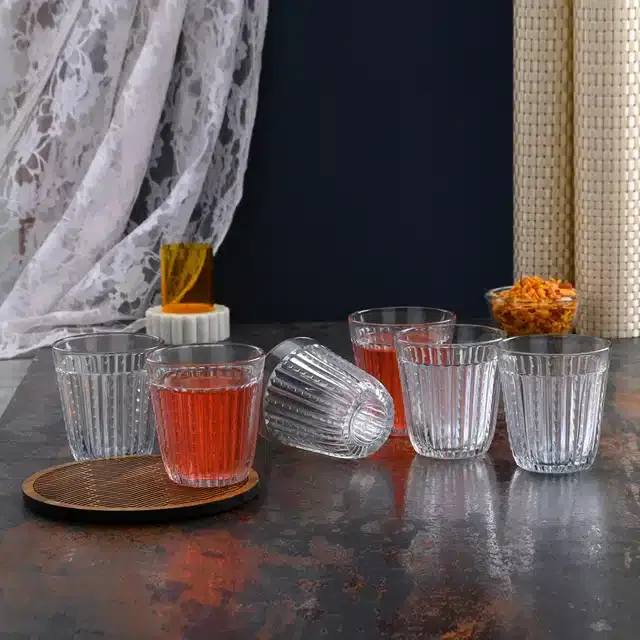 Liquor cum Cocktail Glasses, Transparent, 150 ml, Pack of 6