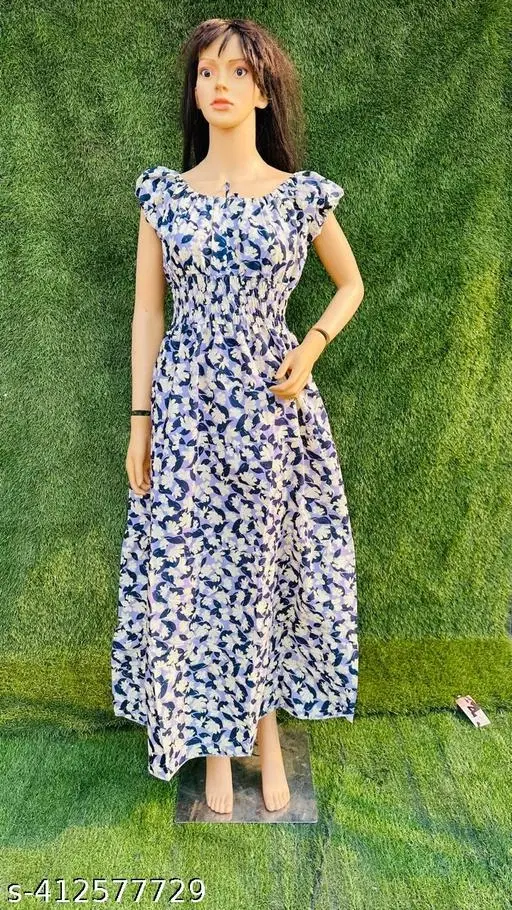 Elegant Gown for Women (White, M)