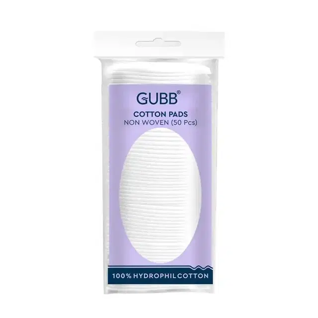 Gubb Cotton Pads (Non Woven, Pack Of 50)