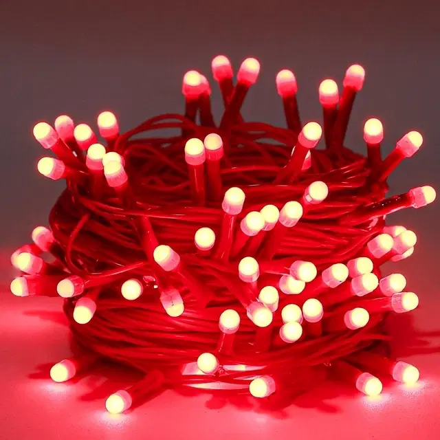 Mprow 15 Meter 54 Led's String Light, Red