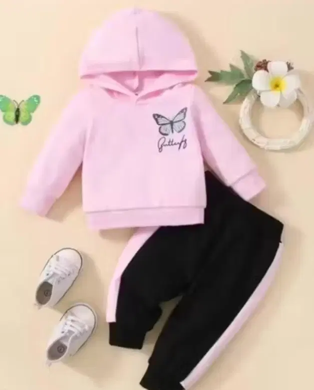 Poly cotton Printed Clothing Set for Girls (Pink, 0-6 Months)