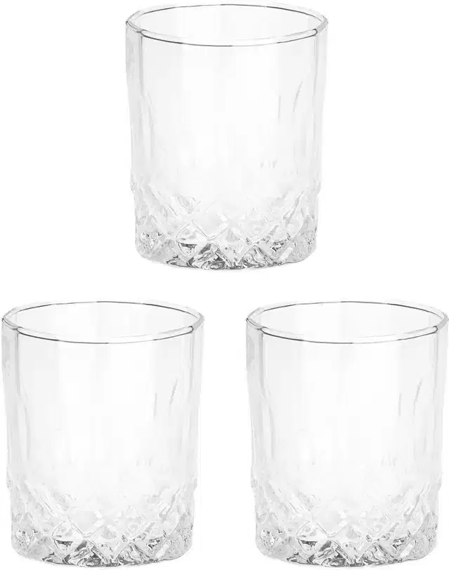 Liquor cum Cocktail Glasses, Transparent, 200 ml, Pack of 3
