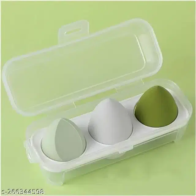 Makeup Sponge Blenders, Green, Pack of 3