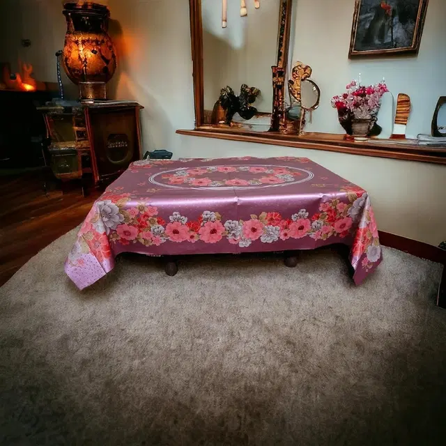 PVC Printed 4 Seaters Table Cover, Multicolor, 40x60 inches