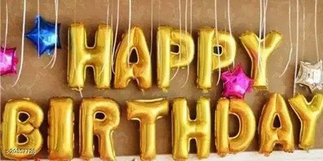 Happy Birthday Foil Balloon, Assorted, Set of 1