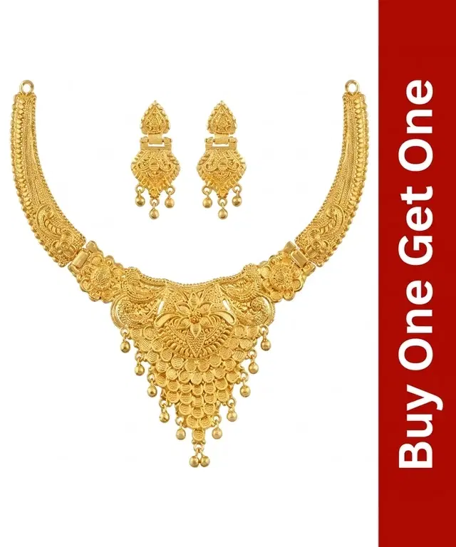 Jewellery Set for Women (Golden), Buy 1 Get 1
