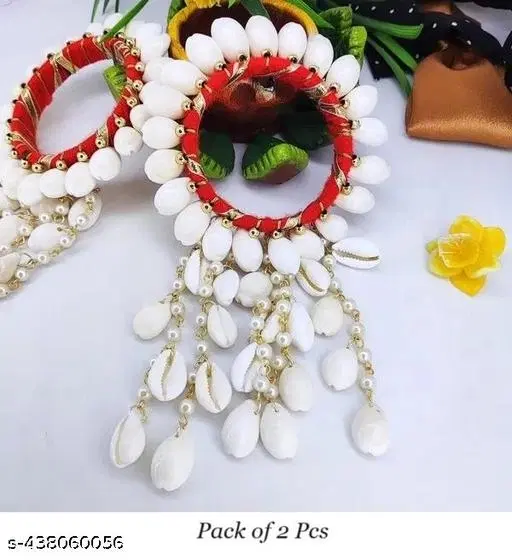 Shell Bangles for Women & Girls (Pack of 2)