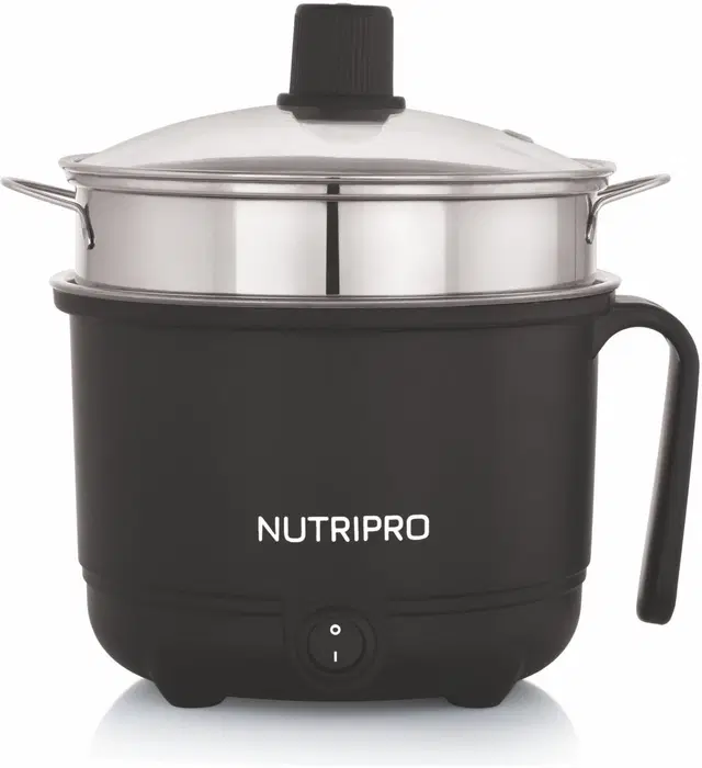 NutriPro MULTI Multi Cooker Electric Kettle (1.2 L, Black)