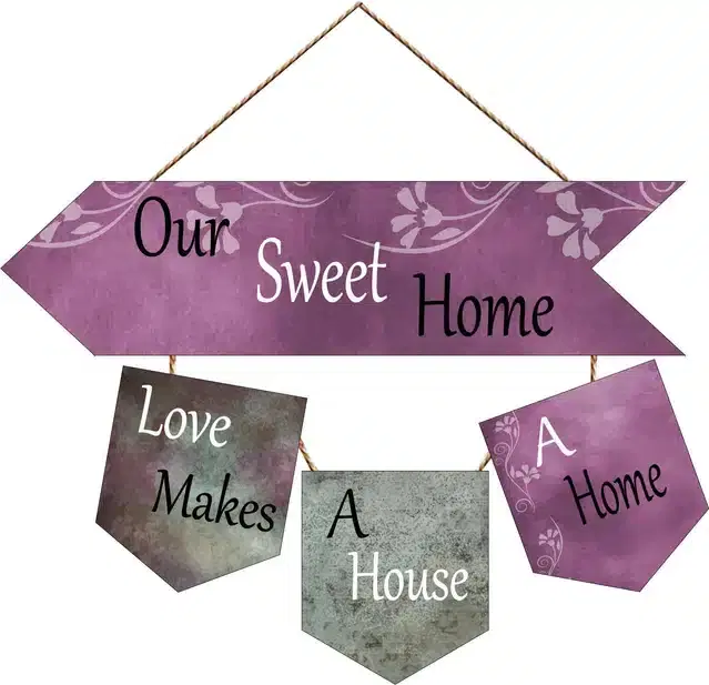 Wooden Wall Hangers for Office and Living Room, Multicolor