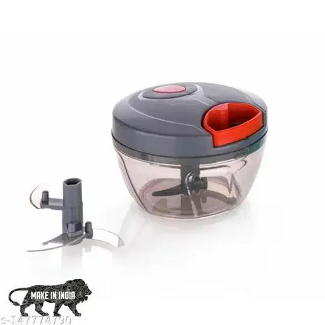 Manual Chopper for Kitchen, Grey, 450 ml