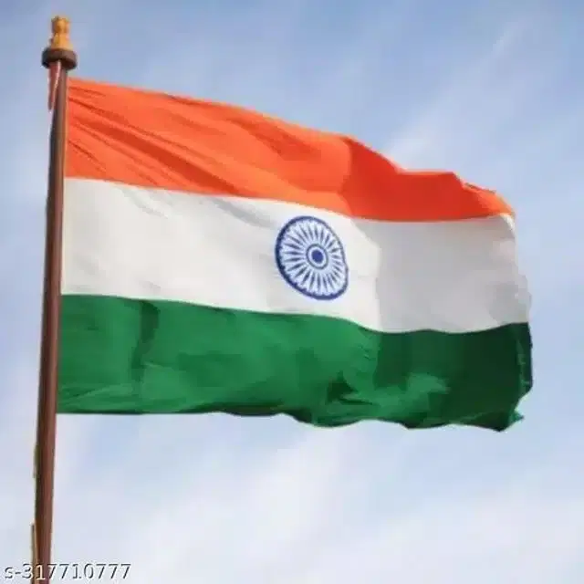Satin Tiranga Flag, Multicolor, 30x45 inches