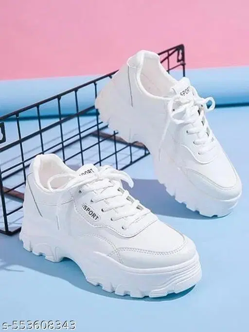 Shoetopia Girls Sneakers - White (11 to 12 Years)