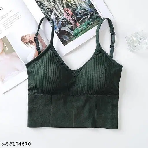 Cotton Bra for Women, Green (30B)