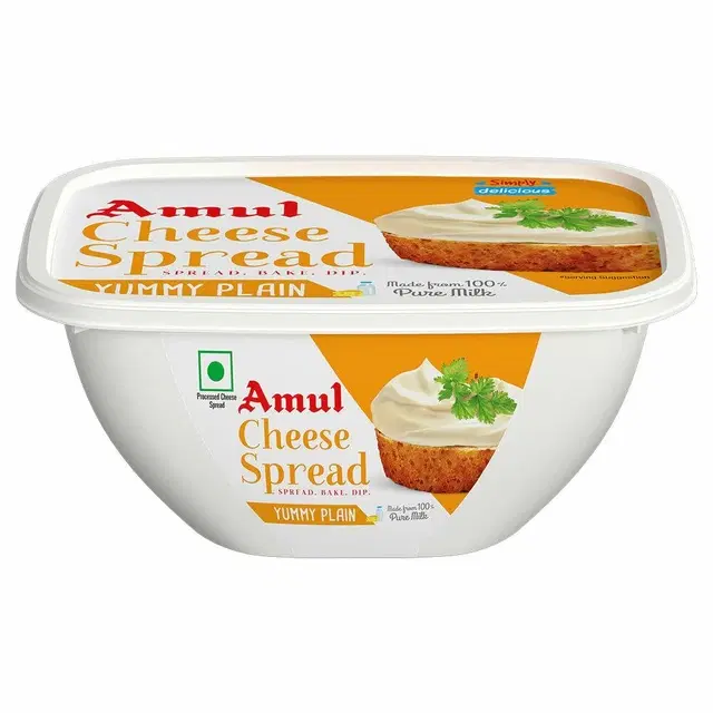 Amul Yummy Plain Cheese Spread 200 g (Container)
