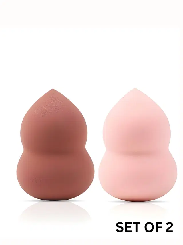 Basicare Set of 2 High Quality Makeup Beauty Blender All In One Non Latex Foundation Sponge Waterdrop