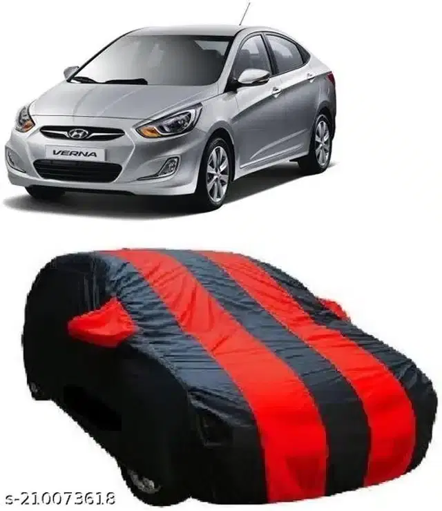 Taffeta Waterproof Car Cover for Hyundai Verna, Multicolor