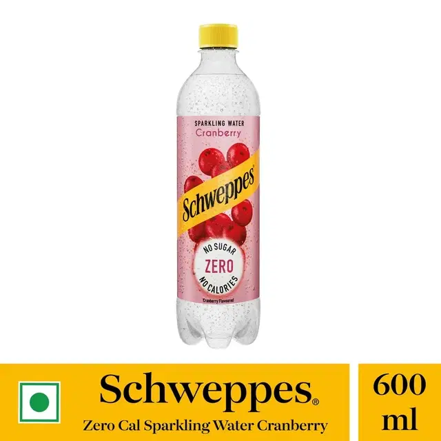 Schweppes Caranberry Sparkling Water 600 ml Pet