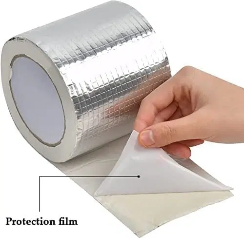 Aluminium Single Sided Self Adhesive Tape, Silver, 5 m