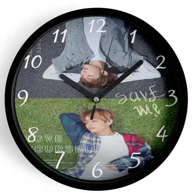 BTS Printed Wall Clock, Multicolor, 7 Inches