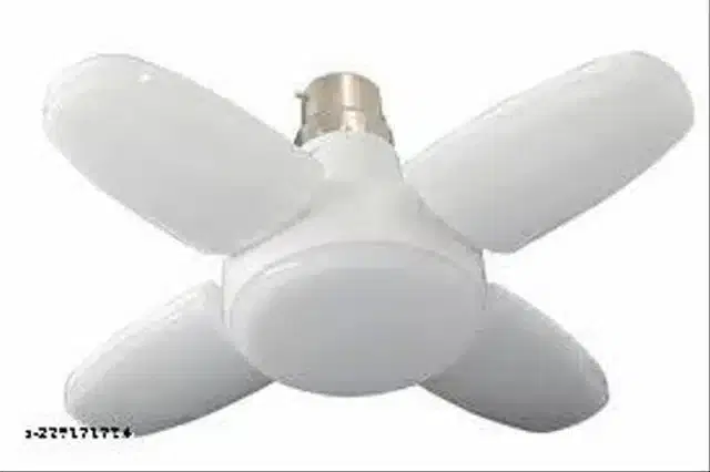 Foldable Fan Shape LED Bulb, White, 25 W