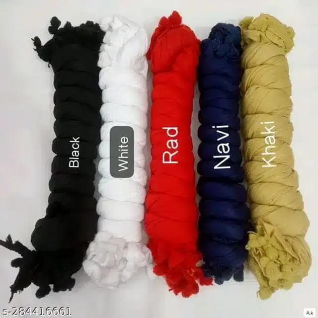 Dupatta for Women, Pack of 5 (Multicolor, 2 m)
