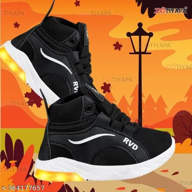 Boots for Boys (Black, 2-2.5 Years)