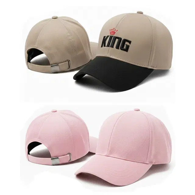 Baseball Cap for Men,Brown & Pink, Pack of 2