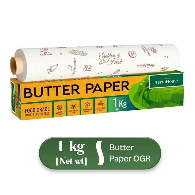 TerraHome OGR Butter Paper 1Kg Net Wt [With in-built Cutter]