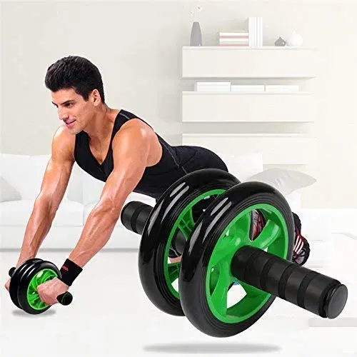 Double Wheel Ab Roller ,(Green)
